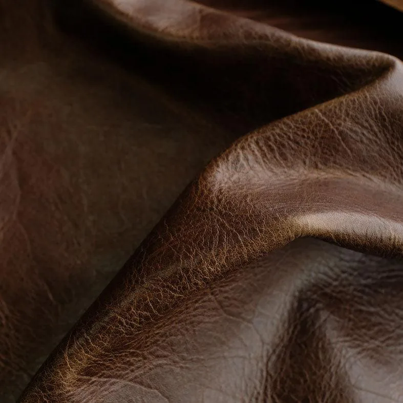 Top-grain leather